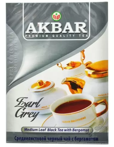 خرید چای اکبر ارل گری پاکتی Akbar Earl Grey 500gr اصل