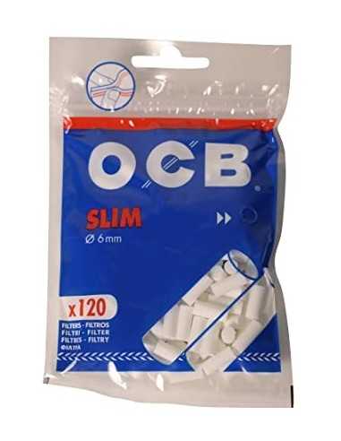فیلتر سیگار پیچ 120 عددی اسلیم OCB Slim 6mm