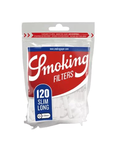 فیلتر سیگار پیچ لانگ (بلند) اسلیم اسموکینگ 120 عددی Smoking 6mm