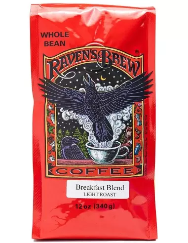 خرید دانه قهوه برکفست بلند راونز برو Raven's Brew Breakfast Blend Coffee BeansBeans