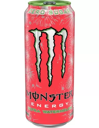 نوشیدنی انرژی زا بدون قند مانستر قرمز با طعم هندوانه دوبل Monster Energy Ultra Watermelon 500ml