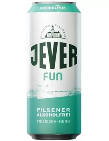 آبجو بدون الکل جیور فان (جور-ژور فان) بدون شکر آلمانی قوطی فلزی Jever Fun 500ml