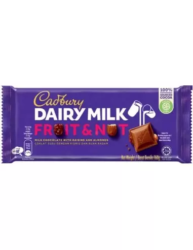 شکلات کدبری دیری میلک کشمش و بادام Cadbury Dairy Milk Fruit And Nut Chocolate