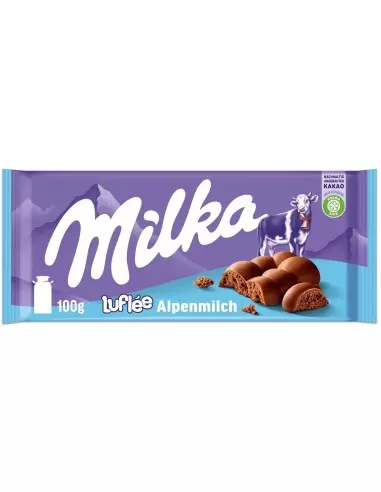 قیمت خرید شکلات شیری میلکا لوفلی حبابی 100گرمی Milka Luflee Chocolate