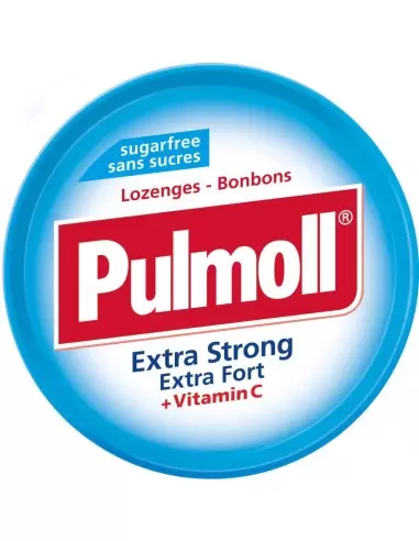 آبنبات بدون شکر پولمول اکسترا استرانگ حاوی ویتامین سی 45 گرمی Pulmoll Extra Strong Sugarfree Lozenges