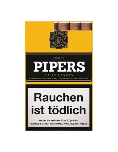 سیگار برگ پایپرز سوییت وانیل Pipers Club Cigars Sweet Vanilla - بسته 10نخی