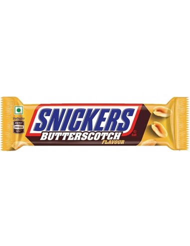 قیمت خرید شکلات اسنیکرز با طعم کره و روکش شکلاتی 24 گرمی Snickers Butterscotch Flavour