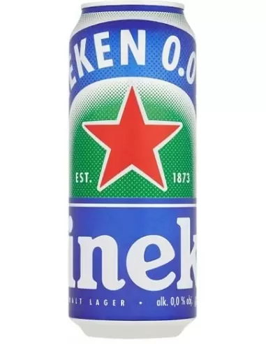 آبجو بدون الکل هینیکن (هنیکن-هنکن) هلندی قوطی فلزی Heineken Non Alcoholic 500ml