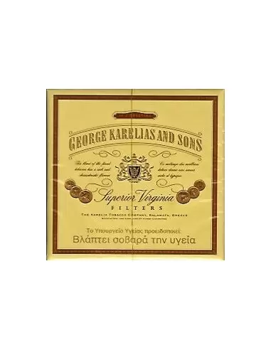 سیگار جورج کارلیاس ویرجینیا بلند George Karelias & Sons Superior Virginia - (جعبه 20 نخی)