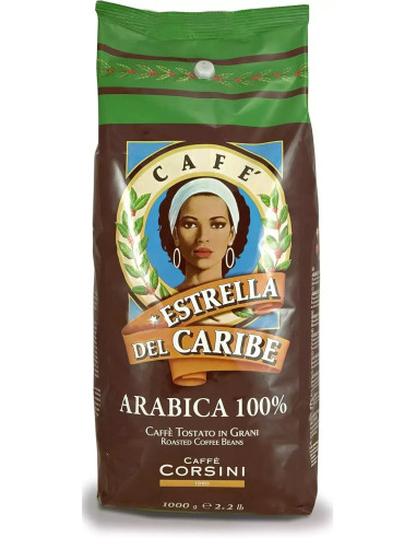دانه قهوه کورسینی ستاره کارائیب - یک کیلویی Corsini Estrella Del Caribe