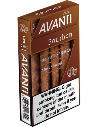 سیگار برگ (سیگارلو) اونتی بوربون Avanti Bourbon (بسته 5 نخی)