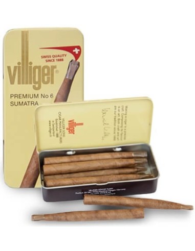 مشاهده قیمت و خرید سیگار برگ ویلیجر پریمیوم شماره 6 Villiger Premium No 6 Sumatra اصل