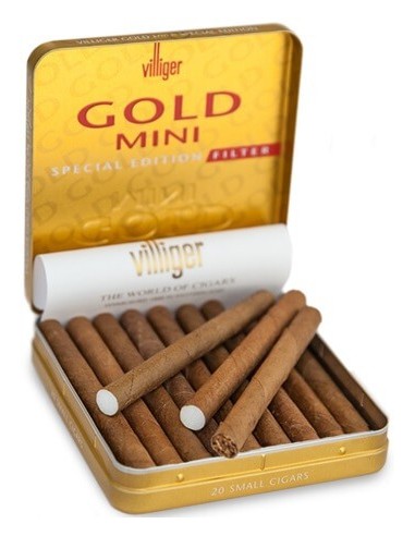 قیمت خرید سیگار برگ ویلیجر مینی طلایی (سیگاریلو) Villiger Mini Gold