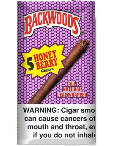 سیگار برگ (سیگاریلو) بکوود بنفش Backwoods Honey Berry (بسته 5 نخی)